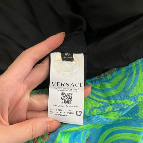NWT | Versace Medusa Music All Over Denim Jacket - Picture 8 of 13